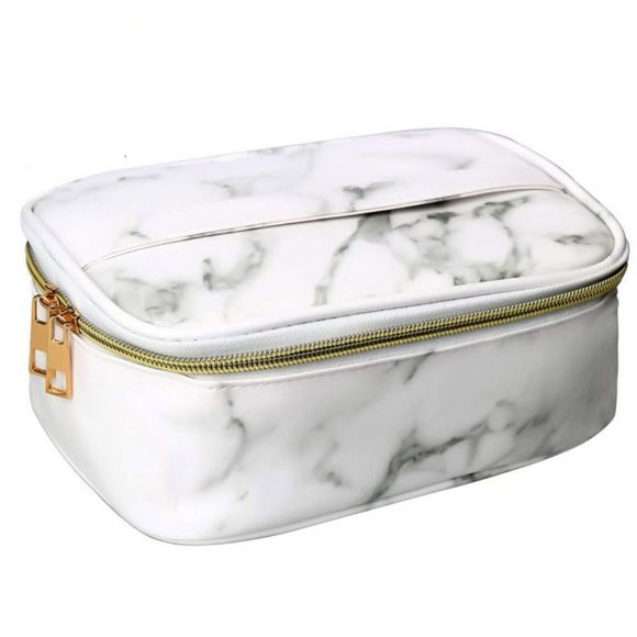 Handbags - cute faux marble pattern makeup bag